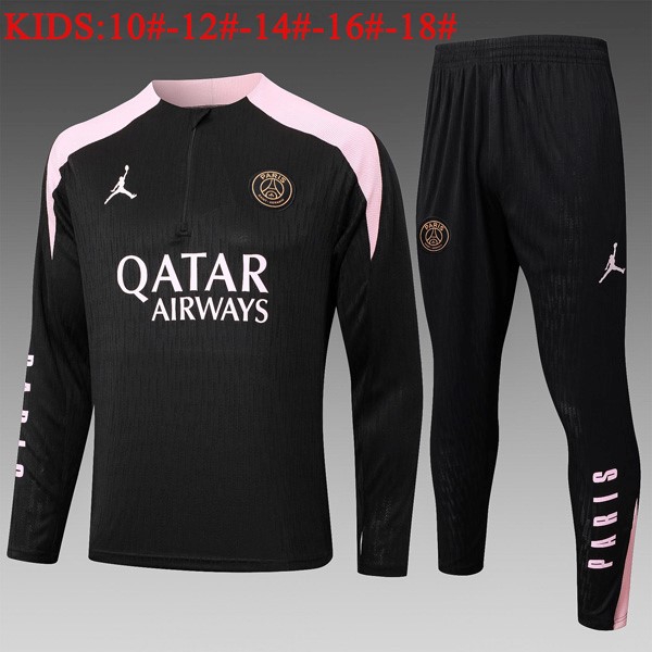 Ninos Sudadera De Training PSG 2024 2025 Negro Rosa